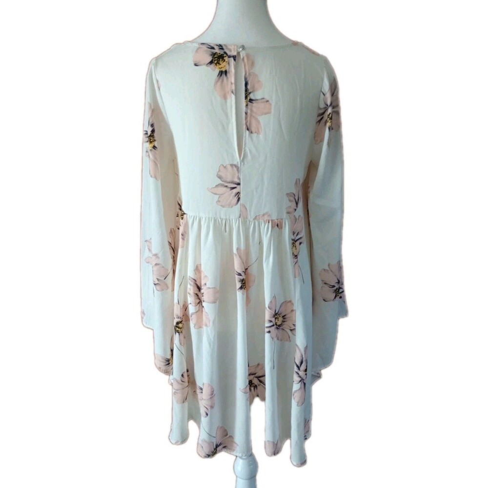 Altered State Floral Dress Bell Sleeve Sz S Easter Boho Preppy Flowy Whimsical - Picture 4 of 7